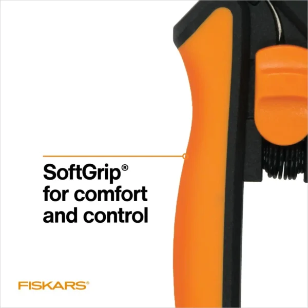 Fiskars Micro-Tip Pruning Snips Yard and Garden Tools - Orange/Black