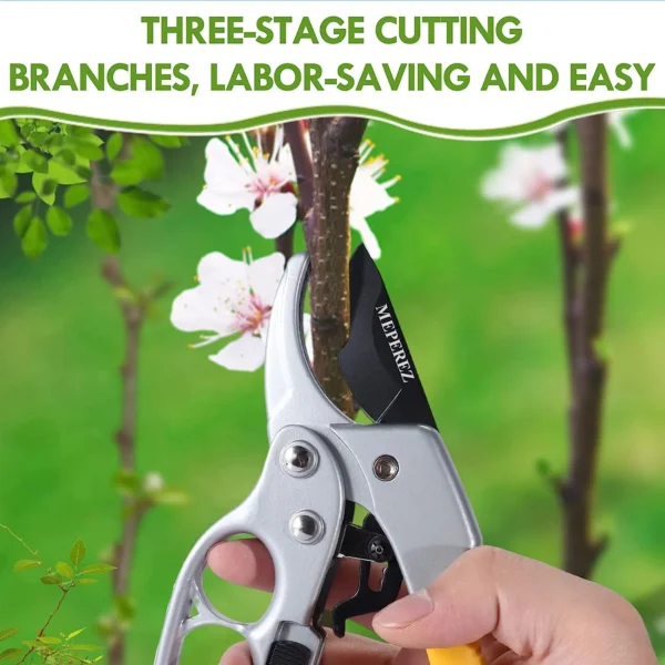 premium garden clippers, work 3 times easier, arthritis weak hand snips