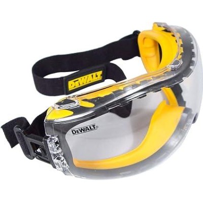 DEWALT DPG82-11 Concealer Clear Anti-Fog Dual Mold Safety Goggle, Clear Lens, 1 Pair