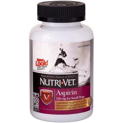 Nutri-Vet K9 Dog Aspirin for Small Dogs 100ct