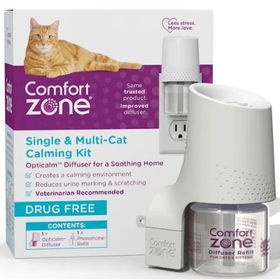 Comfort Zone Single & Multi-Cat Calming Kit - 1 Diffuser & 1 Refill (48ml)